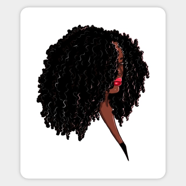 All that hair Sticker by commuteartist